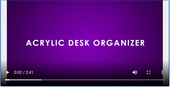 Acrylic Desk Organiser
